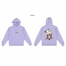 新品 希少 Takashi Murakami × BLACKPINK Pandakashi Dreams Hoodie ブラックピンク 村上隆 コラボフーディー XLサイズ ラベンダー紫_画像9