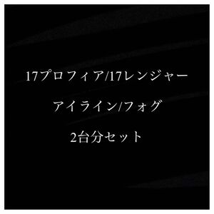 17プロフィア/17レンジャー 【アイライン/フォグフィルム】2台分セット