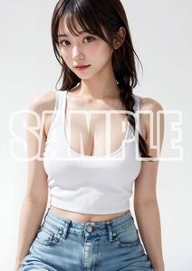 7410☆1点物【高画質】A4サイズ アートポスター グラビア アイドル コスプレ セクシー 美人 美女 美少女 モデル セクシー インテリア