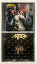 ★CD ANTHRAX AMONG THE LIVING 狂気のスラッシュ感染 2枚★N0127 セット アンスラックス Spreading the Disease 国内盤 PHCR-18702/18703_画像1