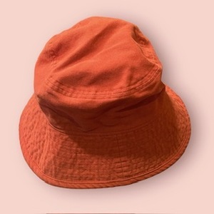 レディース　綿　バケットハット　帽子　Size/ 59cm　オレンジ系　　