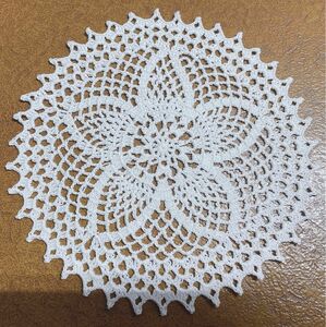 ハンドメイド レース編み ドイリー