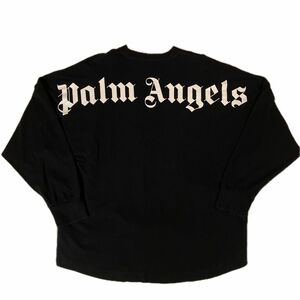 パームエンジェルス palm angels オーバーサイズ　ロンT 黒 ブラック ロゴ 正規品　L size