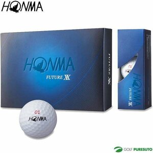 [訳あり] HONMA GOLF 本間ゴルフ FUTURE-XX フューチャー ダブルエックス ゴルフボール 1ダース ② カラー：ホワイト ボール：新品