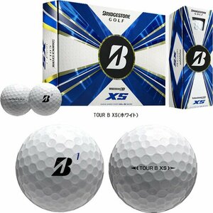 [訳あり・箱潰れ]US仕様 BRIDGESTONE TOUR B XS USAモデル 2022年モデル カラー：ホワイト（WHITE） ① ボール：新品