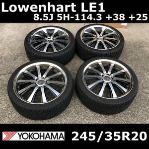 【20インチ】Lowenhart LE1 レーベンハート & YOKOHAMA AVID ENVigor ヨコハマタイヤ エイビッド エンビガー 245/35R20 タイヤ 4本セット