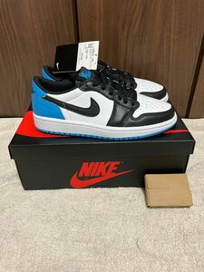 Nike WMNS Air Jordan 1 Low OG "Black and Dark Powder Blue/UNC"