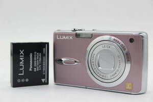 【返品保証】 パナソニック Panasonic LUMIX DMC-FX01 ピンク バッテリー付き コンパクトデジタルカメラ s9158