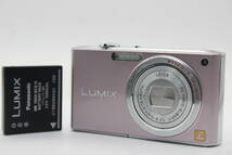 【美品 返品保証】 パナソニック Panasonic LUMIX DMC-FX33 ピンク バッテリー付き コンパクトデジタルカメラ s9165_画像1