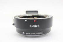 【美品 返品保証】 キャノン Canon Mount Adapter EF-EOS M 前後キャップ付き マウントアダプター s9897_画像6