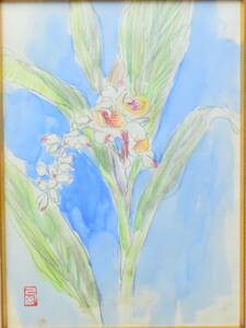 Art hand Auction Shinichi Nishiyama [Ilustración de flor de conejo lunar] Shinsaku de acuarela, cuadro, acuarela, Naturaleza, Pintura de paisaje