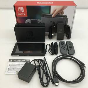 No.4825 ★1円～ 【SWITCH本体】 NINTENDO SWITCH 旧型 グレー Joy-Con Switchドック 他 中古品