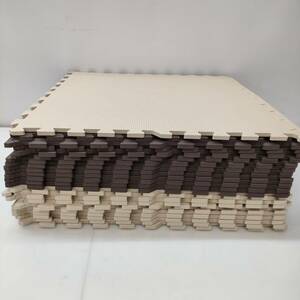 No.4769*1 jpy ~[ joint mat ]22 sheets chest. gen large size size approximately 60.×60.2 color Brown beige turning-over prevention secondhand goods 