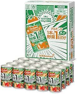 kikkoman(デルモンテ飲料) KT1本に野菜1日分 野菜ジュース 160g×20