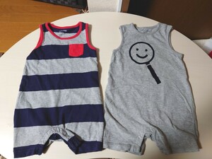 babyGAP ベビーギャップ ショートオール ショートパンツロンパース 90cm 2枚セット 子供服 男の子 