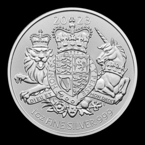 [ written guarantee * capsule with a self-starter ] 2023 year ( new goods ) England [ Britain ... . chapter * lion . Unicorn ] original silver 1 ounce silver coin 