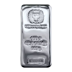[保証書付き] (新品) ポーランド ゲルマニア 純銀 500グラム キャスト バー