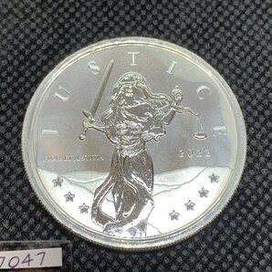 31.1グラム 2022年 (新品) ジブラルタル「正義の女神」純銀 1オンス 銀貨の画像1