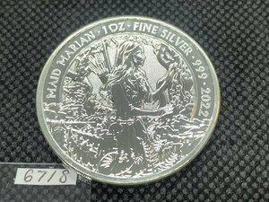 31.1 gram 2022 year ( new goods ) England [ myth . legend *meidoma Lien ] original silver 1 ounce silver coin 