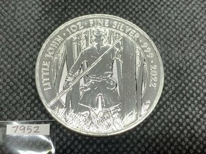 31.1 gram 2022 year ( new goods ) England [ myth . legend * little John ] original silver 1 ounce silver coin 