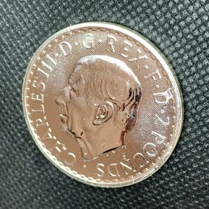 31.1グラム 2024年 (新品) イギリス「ブリタニア」純銀 1オンス 銀貨 (チャールズ3世)の画像4