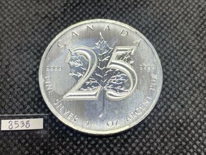 31.1グラム 2013年 (新品) カナダ 「メイプルリーフ銀貨 25年記念」純銀 1オンス 銀貨