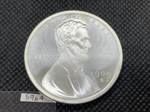 31.1グラム (新品) アメリカ「リンカーン ウィートセント」純銀 1オンス メダル