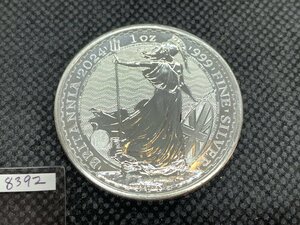 31.1 Грамм 2024 (новый) Великобритания "Британская" Чистое серебро 1 унция серебряных монет (Карл III)