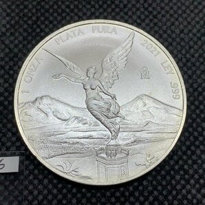 31.1グラム 2021年 (新品) メキシコ 「リベルタッド」純銀 1オンス 銀貨の画像1