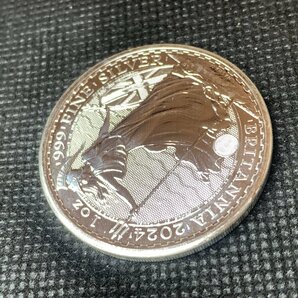 31.1グラム 2024年 (新品) イギリス「ブリタニア」純銀 1オンス 銀貨 (チャールズ3世)の画像5