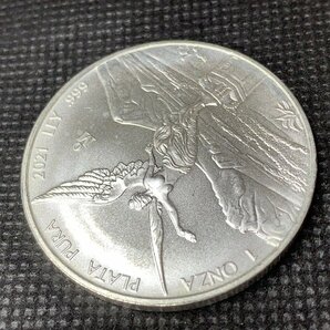 31.1グラム 2021年 (新品) メキシコ 「リベルタッド」純銀 1オンス 銀貨の画像5
