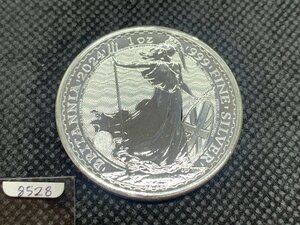 31.1 gram 2024 year ( new goods ) England [ Britannia ] original silver 1 ounce silver coin ( Charles 3.)