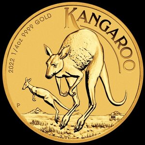 [ written guarantee * capsule with a self-starter ] 2022 year ( new goods ) Australia [ kangaroo ] original gold 1/4 ounce gold coin 