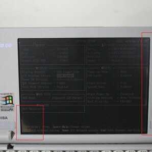 F5249【ジャンク】TOSHIBA 東芝 libretto 60CTA/810 PA1252JA Win95 拡張ドック付の画像2