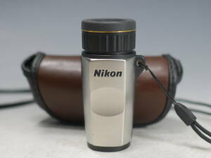 *Nikon[UG 7×15 66°] monocle USED beautiful goods mono kyula- case attaching . Nikon 