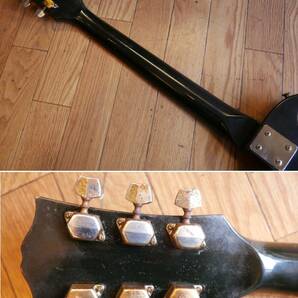 ◆HOLLY レスポールタイプ エレキギター ブラック 現状・ジャンク品 ソフトケース付属 ホーリーの画像8