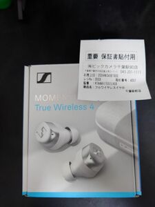 要望価格値下げ ほぼ新品 SENNHEISER MOMENTUM True Wireless 4 WhiteSilver