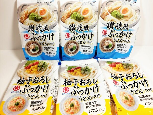 ヒガシマル　讃岐風ぶっかけうどんつゆ　ゆずおろしぶっかけうどんつゆ　各3袋