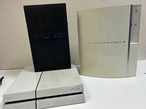 SONY プレイステーション4 CUH-1100A PS3 CECHL00 PS2 SCPH-50000まとめ売り ジャンク Playstation4 Playstation3 Playstation2 【中古品】