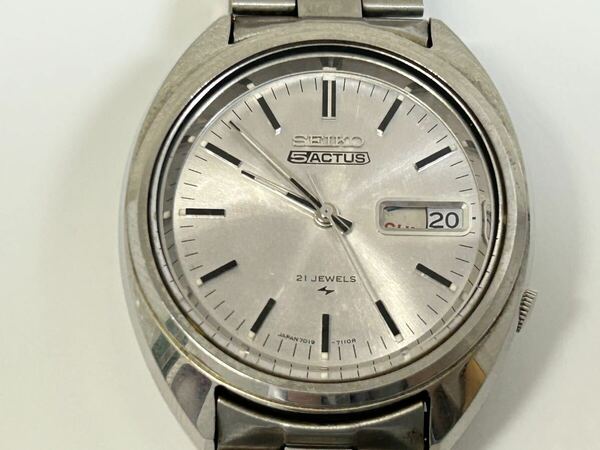 SEIKO5セイコー ファイブ アクタス デイデイト 7019-7070 自動巻き メンズ 腕時計 【中古品】