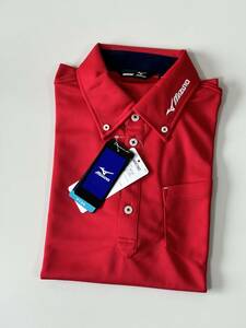 Mizuno Mizuno polo-shirt short sleeves XL 52JA507362 red 