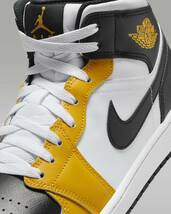 送料無料 27.0cm 新品 未使用 Nike Air Jordan 1 Mid Yellow Ochre ナイキ エアジョーダン1 ミッド イエローオークル US9 箱あり_画像5