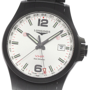 ロンジン LONGINES L3.728.2 コンクエスト V.H.P. パーペチュアルカレンダー クォーツ ボーイズ 極美品 箱・保証書付き_811911