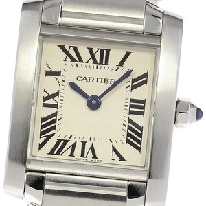 カルティエ CARTIER W51008Q3 タンクフランセーズ SM クォーツ レディース 箱・保証書付き_810435