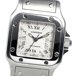 カルティエ CARTIER W20044D6 サントスガルベ SM 20周年記念モデル 自動巻き レディース 良品 保証書付き_814006