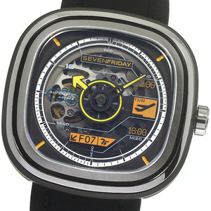 セブンフライデー SEVENFRIDAY SF-T3 ランウェイ07 自動巻き メンズ 美品 保証書付き_783564