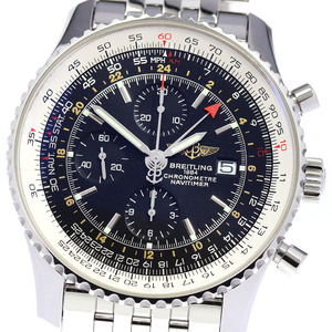 ブライトリング BREITLING A24322 ナビタイマー ワールド クロノグラフ GMT 自動巻き メンズ _814045