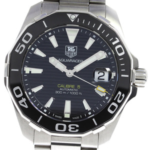  TAG Heuer TAG HEUER WAY211A-1 Aquaracer kyali bar 5 Date self-winding watch men's written guarantee attaching ._811885