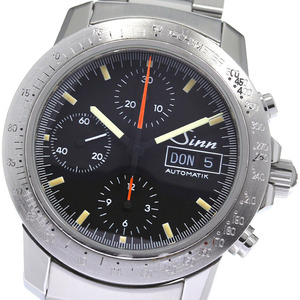 ジン Sinn 303 アウトバーン クロノグラフ デイデイト 自動巻き メンズ _810269