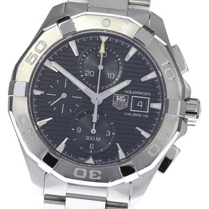  TAG Heuer TAG HEUER CAY2110-0 Aquaracer kyali bar 16 chronograph self-winding watch men's box * written guarantee attaching ._811746